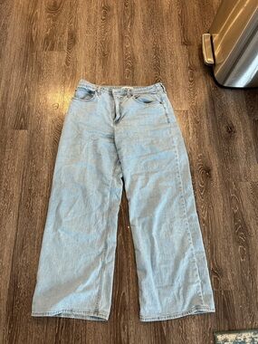 Abercrombie & Fitch Light Blue Wide Leg Jeans